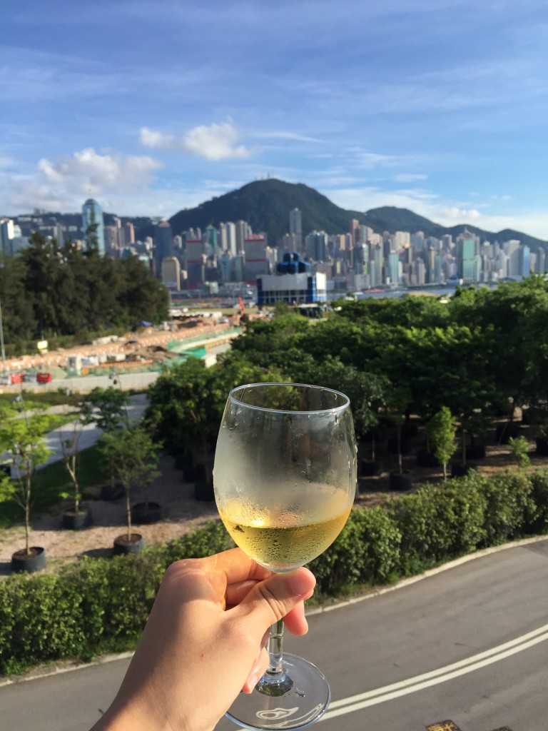 举杯眺望香港岛