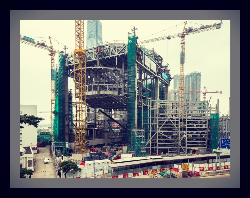 Construction site of Xiqu Centre