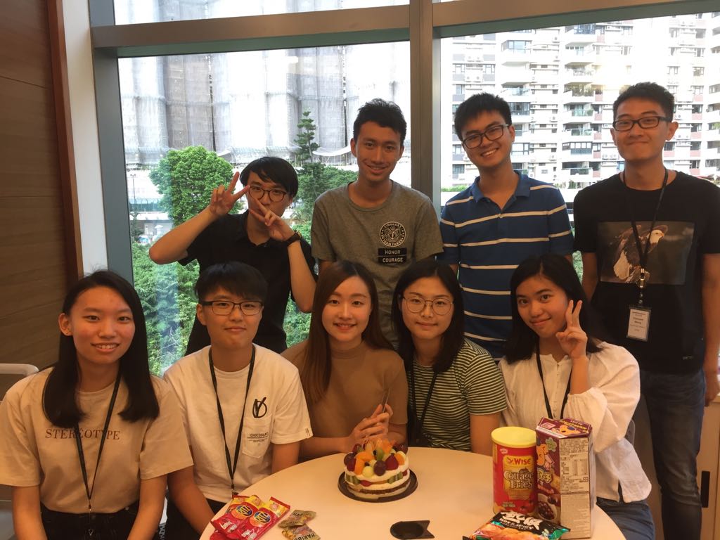 Birthday celebration with the fellow summer interns! :)