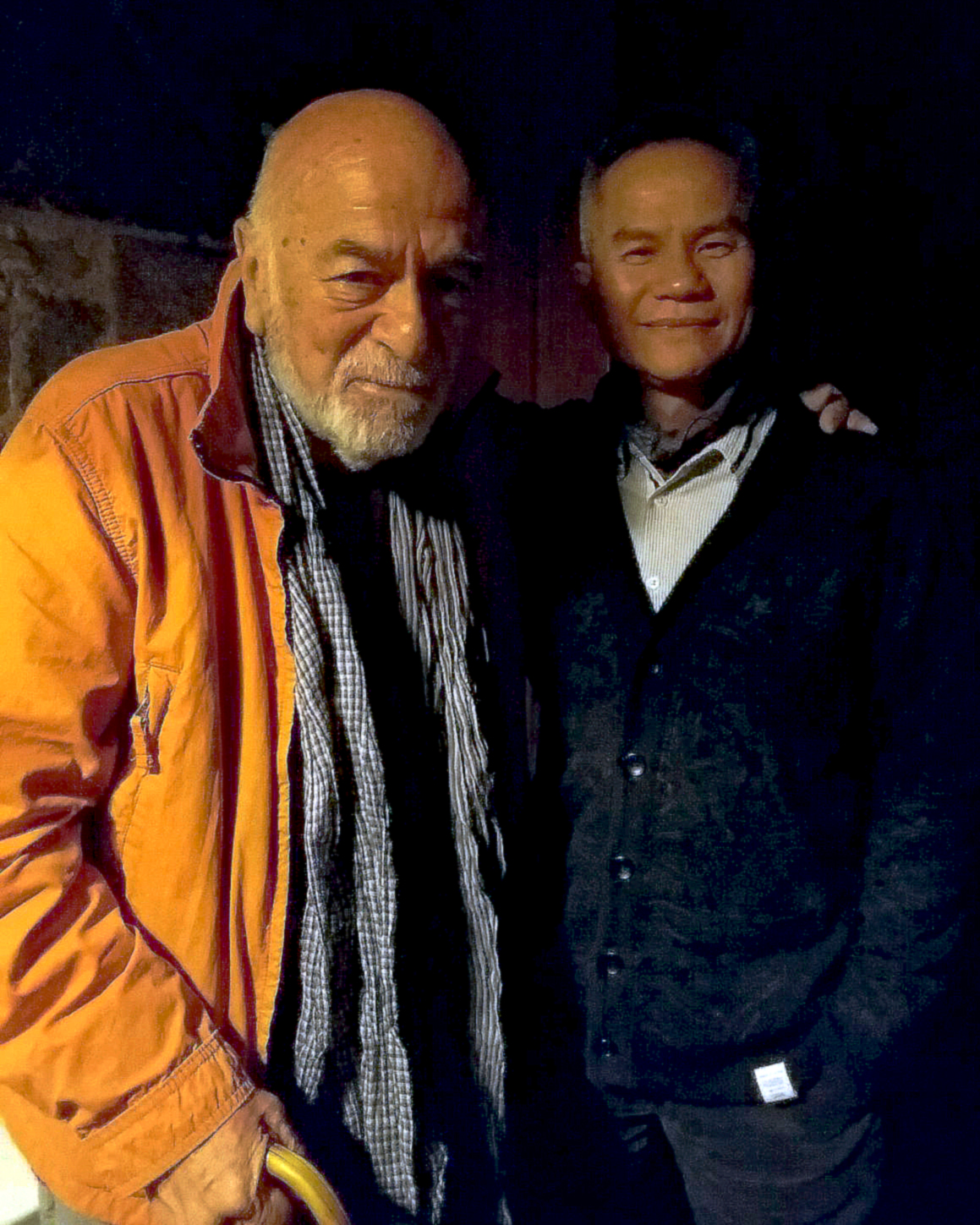 Enrique Vargas, the ensemble’s founder/artistic director and anthropologist (Left) and Hong Kong theatre director and theorist Tang Shu-wing (Right)